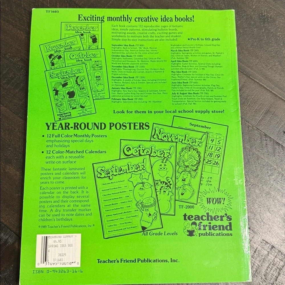 VTG Spring Idea Book Teacher's Friend Publications Elementary School Teacher 90’